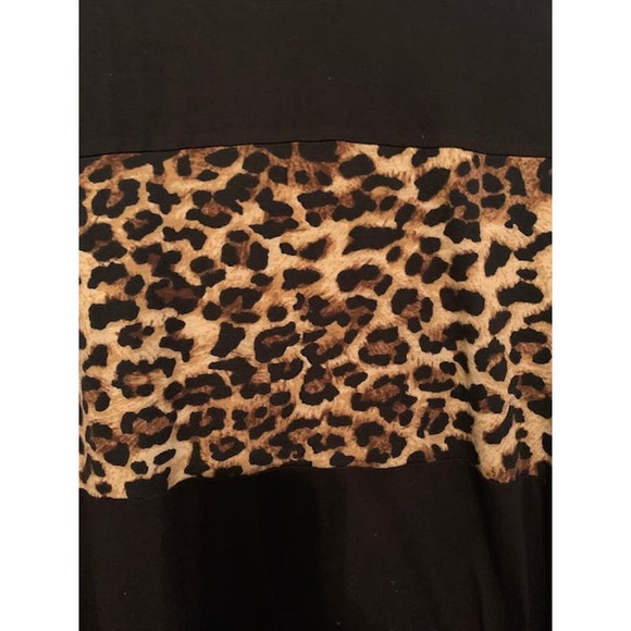 "Shein Curve" Women's Black/Leopard Dress  -  Size 4XL - Picture 3 of 5